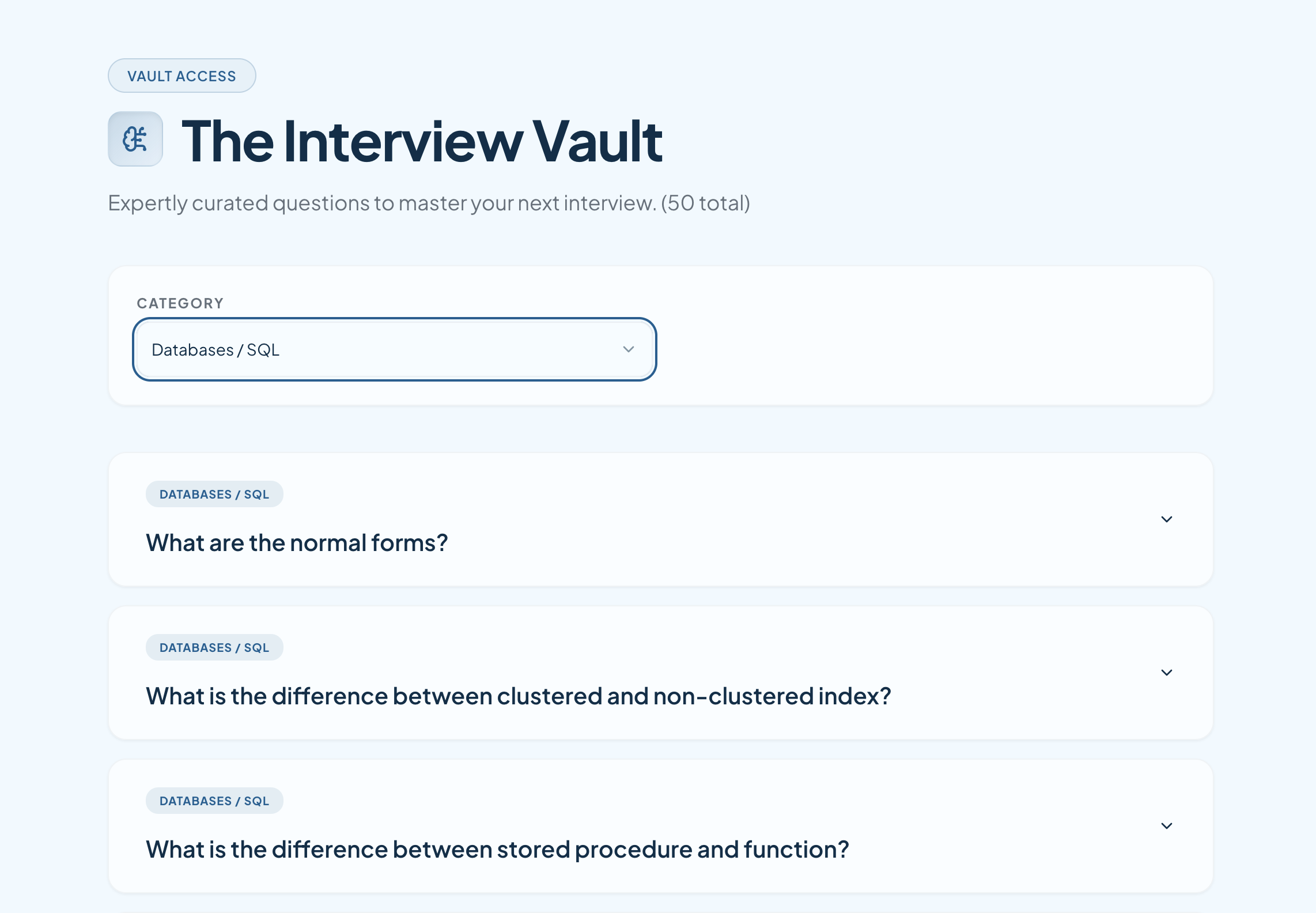 The Interview Vault